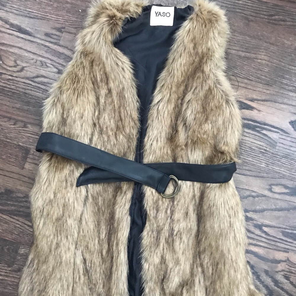 Faux fur vest